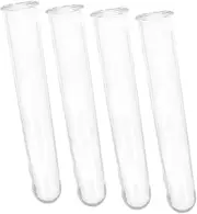 Gogogmee 4pcs Plastic Test Tubes for Flowers Hydroponic Plant Propagation Station Fresh Arrangements Flowers Arrangement Holder Water Tube