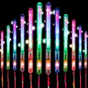 100×Glowsticks Colour Changing Party Glow LED Light Flashing Stick Wand in Dark