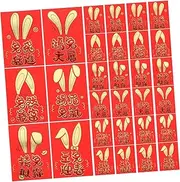 SHOWERORO Festival Red Envelope Set 30pcs Year Money Bag Pattern Paper Red Packets for Spring Festival