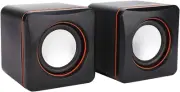 Mini Black Lightweight USB Speaker, Plastic Desktop Speaker, Computer for Home f