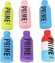 QANYEGN 6pcs Water Bottle Squeezing Toy, PU Foam Fidget Toy, Colorful Squeeze Stress Relief Beverage Bottle Toys