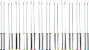 24X Fondue Cheese Sticks Fondue Set for Maker Cheese, Stainless Steel Fondue Forks Marshmallow Roasting