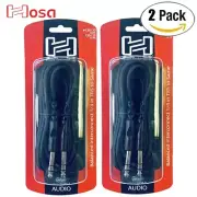 2-PACK Hosa CSS-115 15FT Balanced Interconnect Cable 1/4" TRS Male to Same