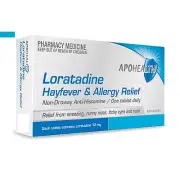 ===> APOHEALTH LORATADINE 10MG 2x 30 TABS HAYFEVER&ALLERGY =CLARATYNE