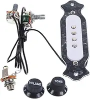 BIUDECO Abs Shell Soundboard 4 String Pickup Pre- Volume Tone Control Knob Gmb333 Random Color