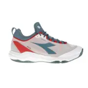 Diadora Speed Blushield Fly 4 Plus Clay Tennis Mens White Sneakers Athletic Sho
