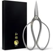 Wazakura Stainless Steel Bonsai Scissors 180mm Bonsai Pruning Shears Japan