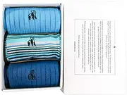 [SWOLE PANDA] | Luxury Super Soft Bamboo Socks For Men, 3 Pack Gift Box, Size 7-11
