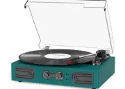 Vinyl Record Player with Built-in Speakers 3-Speed Vintage Record Player Support