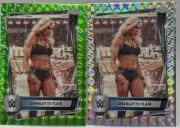 CHARLOTTE FLAIR 2025 Topps Chrome WWE Green Geometric #/75 & Silver Geometric