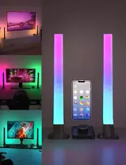 RGB Gaming Light Bars - Music Sync 68 Modes, Alexa/Google Assistant Ready - NIB