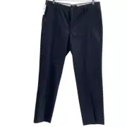 Dockers Pants Straight Fit Trousers Chino Men Size 36x 32 Navy Blue New