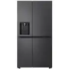 LG 625L Side by Side Fridge with Non-Plumbed Ice and Water Matte Black GS-N59...