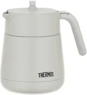 THERMOS Vacuum Insulated Teapot with Strainer 700ml Light Gray TTE-700 LGY