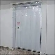 Plastic Vinyl PVC Strip Door Curtain, Sliding Thermal Insulated Freezer Clear Door Partition, Folding Waterproof Roller Shutter for Catering and Cold Rooms.(1.5X2M 1.6mm)