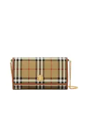 Burberry Checked Chaintrim Wallet