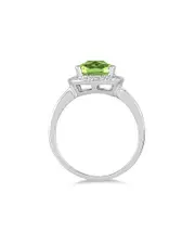 Gem Spark 14K 1.68 ct. tw. Diamond & Peridot Ring