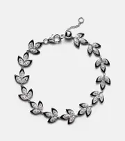 [Kamyen] Kamyen Enamel Leaf 18kt white gold bracelet with diamond One Size silver