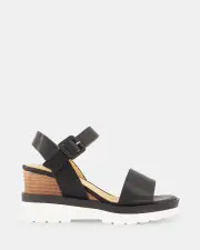 Shelly Shen Mozelle/Black Womens Wedges 10