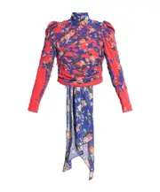 T-Floyal blouse XS red and blue