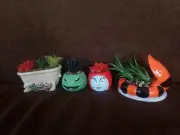 4 Nightmare Before Christmas Sally Zero Oogie Boogie Sandworm Succulents Burton