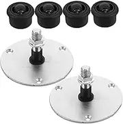 2 Sets Rotating Cabinet Accessories Replacement Rotating Shoes Rack Shaft Spare Shelf Shoe Cabinet Hinge Fit Spare Accessory Shaft Adjustable Hinge Stylish Drawer Plastic Silver