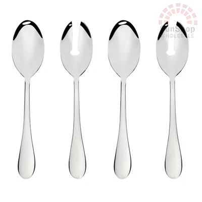 STANLEY ROGERS Albany 2 Pairs Salad Servers Set Salad Spoon & Fork! RRP $80.00!