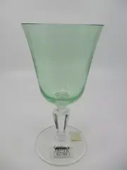 ROGASKA ALFRESCO GREEN WINE GLASS 6 3/4 " x 3 1/2" - 0209K