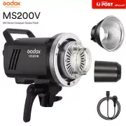 Godox MS200V 200W 2.4G Studio Flash with LED Modeling Lamp + AD-R6 Reflector