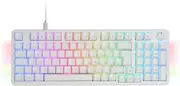 MARS GAMING MKPRO, Full Mechanical Gaming Keyboard, RGB Chroma, Mechanics Hot-Swap Switches, Antighosting, Steering Wheel, Advanced Software, Multiplatform, Silent Switch, Spanish, White