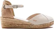 VISCATA handgefertigt in Spanien Pubol 5,1 cm Keilabsätze, Fesselriemen, geschlossene Spitze, Klassische Espadrille-Absätze
