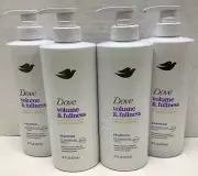 Dove Damage Therapy Volume & Fullness Shampoo, 18oz, Pack of 4