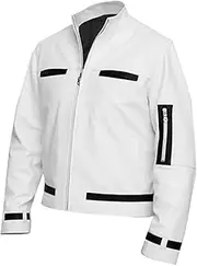 [KAAZEE] King of Fighter Kyo Gaming White Leather Jacket