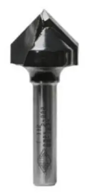 Carbitool 90-DEGREE V-GROOVE TCT ROUTER BIT 18mm Diameter, 1/4″ Shank*Aust Brand