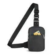 Mini Sling Bag, Small Crossbody Bag with RFID Blocking for Women and Black