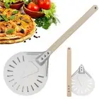 spatula wooden handle shovel baking tool pizza peel kitchen gadget pizza paddle