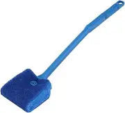 FOYTOKI Double Sided Sponge Cleaning Brush for Aquarium Blue Tank Cleaner with Nonslip Handle for Freshwater and Saltwater Access Hard to Reach Areas