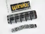 Warwick CHROME 5 String BROADNECK Bass Bridge Tailpiece Thumb Corvette Streamer