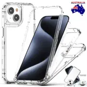 For iPhone 16 15 14 13 12 11 Pro Max XR 8 7 Plus Shockproof Clear TPU Case Cover