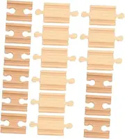 GRADENEVE Educational Boys and Girls Track Toys 18pcs Wooden Train Tracks Compatible Promote Fine Motor Skills for Boys Girls