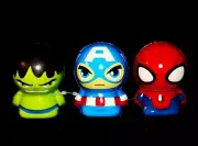 Marvel: 4+ Marvel Avengers Squishems - Captain America, Hulk & Spider-Man