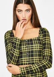 Like Totally Plaid Top