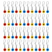 100Pcs Fishing Floating Space Beans Rotate Bobber Connectors Fishing Tool