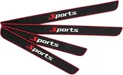 CHILDWEET 4pcs Car Anti-Collision Stickers Kit Tweezers Transparent Protection Strips Rear Bumper Non-Slip Mat Protector Heavy-Duty Pulleys Anti-Collision Car Door Edge Guards PVC Black