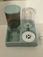 Automatic Cats Dogs Feeder Water Dispenser Pets Food Feeder 2 in 1 Set