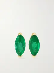 [SHAY] SHAY - 18-karat Gold, Emerald And Diamond Earrings - One size One size Gold