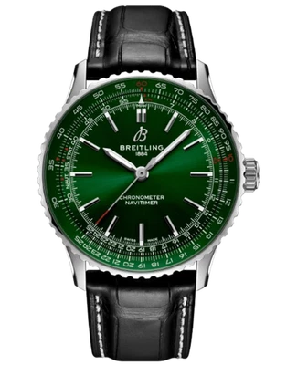 New Breitling Navitimer Automatic 41 Green Dial Men's Watch A17329371L1P1