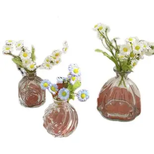 ins風北歐透明玻璃花瓶現代簡約水培插花花器桌面裝飾擺件軟裝