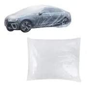 Universal Clear Disposable Car Cover Temporary Rain Dust Garage Cover for Sedan SUVs