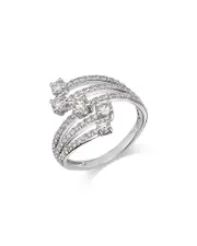 Bloomingdale's Fine Collection Diamond Bypass Ring in 14K White Gold, 10.0 tcw
